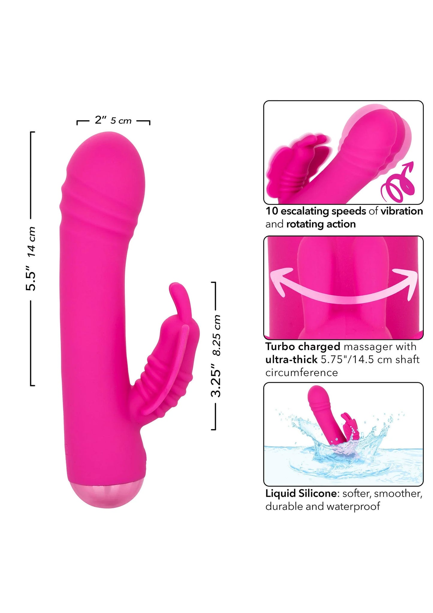 Beste vandaag nog: Thicc Rotating Butterfly by CalExotics - bij Happytoys Sexshop: Toys for Feeling Happy & Easy 😊