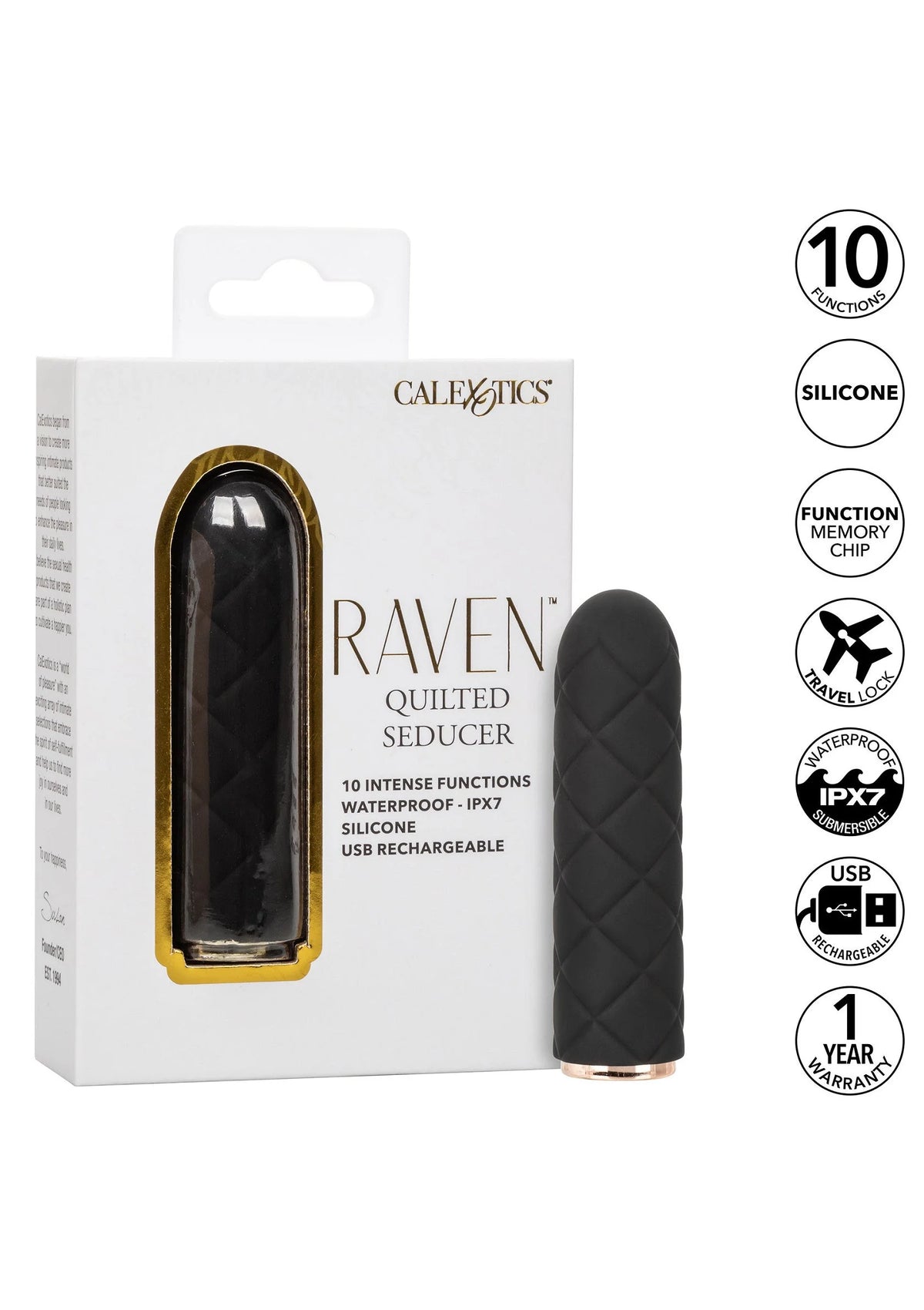 Beste vandaag nog: Raven Quilted Seducer by CalExotics - bij Happytoys