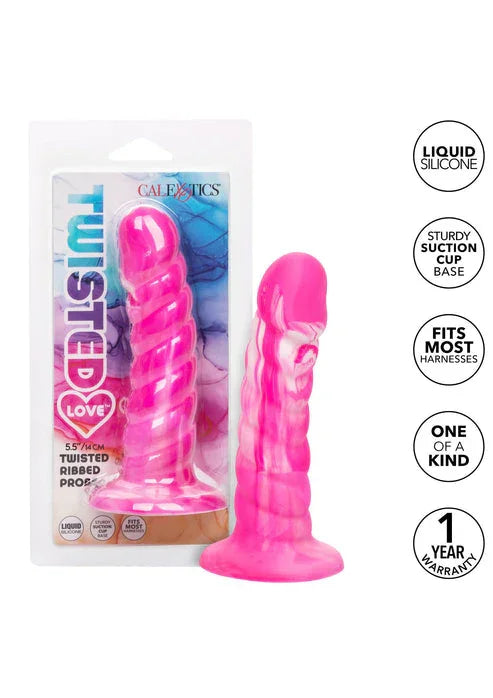 Twisted Ribbed Probe by CalExotics - Happytoys Sexshop: online sex shop for Feeling Happy & Easy 😊 - Discreet geleverd
