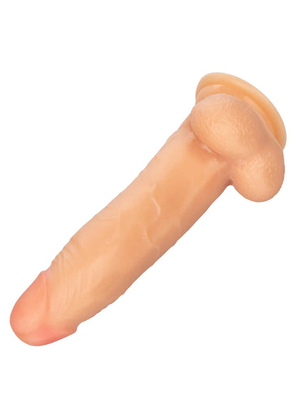 Seksspeeltje met afgeronde top en gebogen vorm, beige