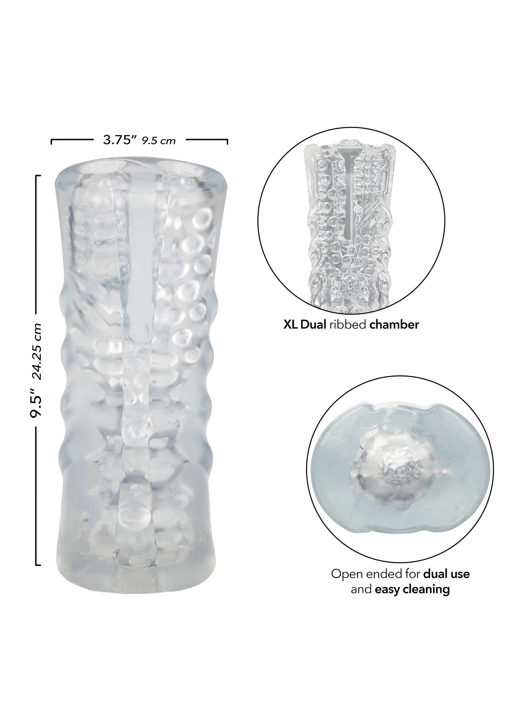 Beste vandaag nog: Cyclone Dual Chamber Stroker XL by Calexotics - bij Happytoys Sexshop: Toys for Feeling Happy & Easy 😊