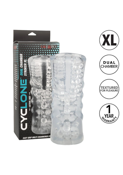 Beste vandaag nog: Cyclone Dual Chamber Stroker XL by Calexotics - bij Happytoys Sexshop: Toys for Feeling Happy & Easy 😊