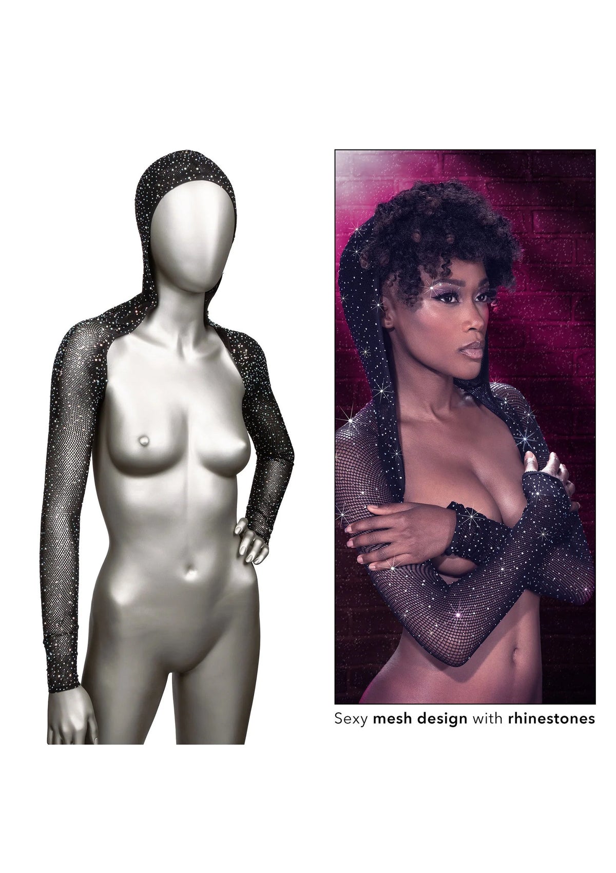 Beste vandaag nog: Radiance Hooded Shoulder Shrug by CalExotics - bij Happytoys