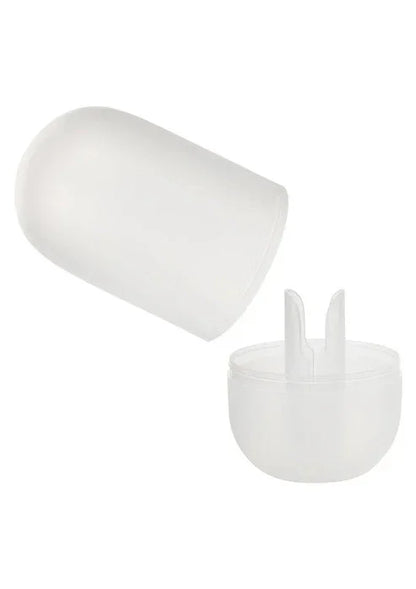 Squishy ball-stroker set: wit mouwtje en open houder met twee pootjes