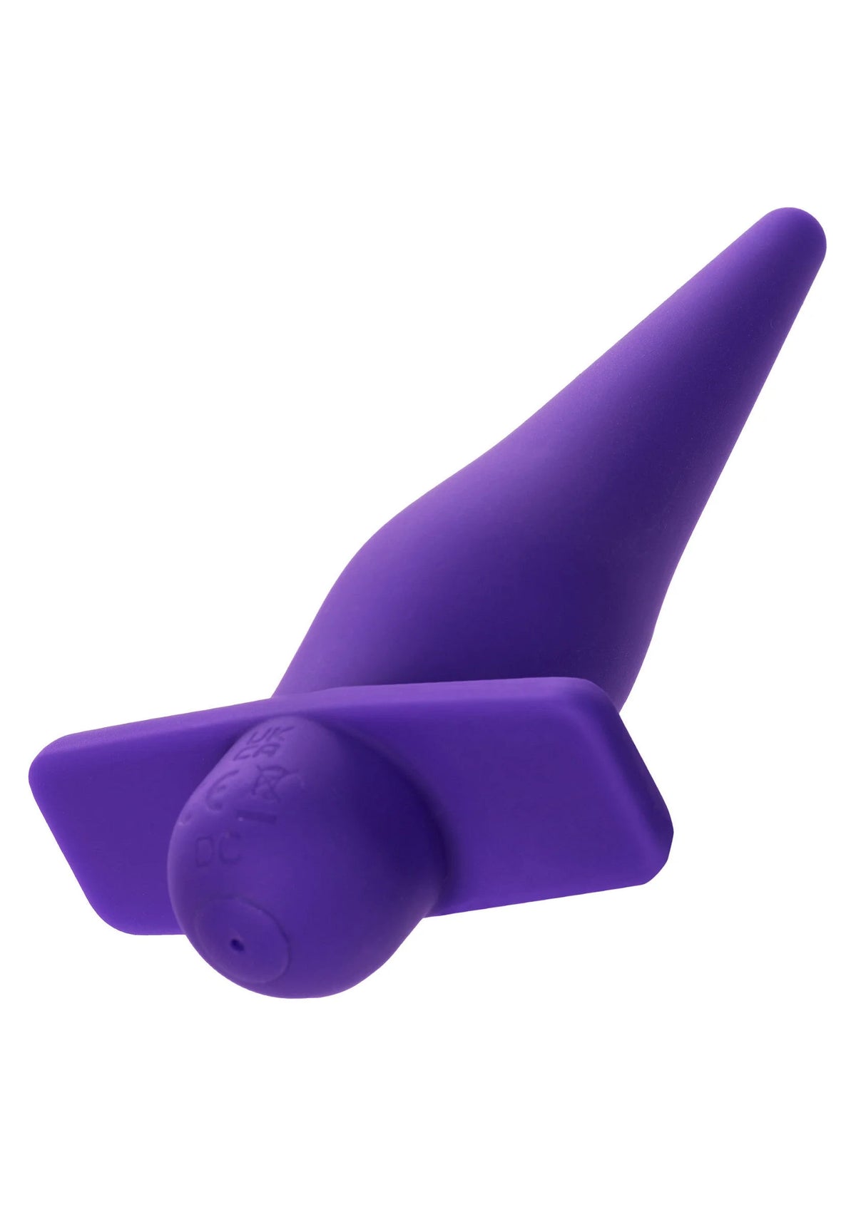 Oplaadbare high-intensity probe, paars uiteinde met ovale textuur en knop