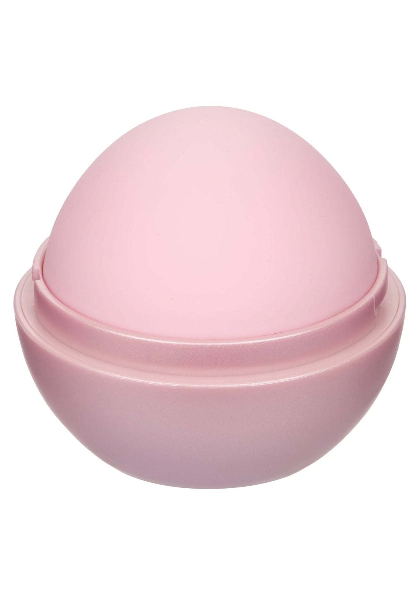 Opal Smooth massager van CalExotics, gesloten ronde roze behuizing met brede rand