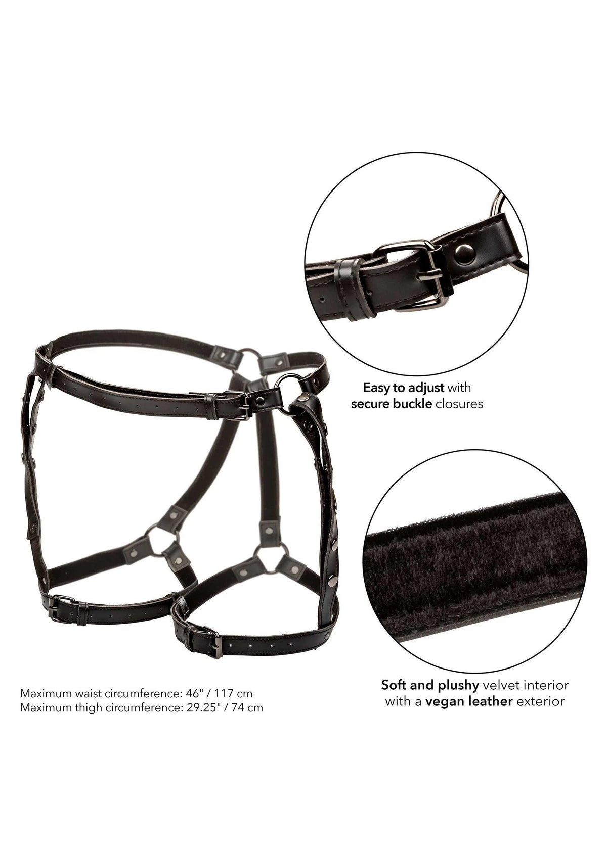 Beste vandaag nog: Euphoria Collection Plus Size Riding Thigh Harness by CalExotics - bij Happytoys