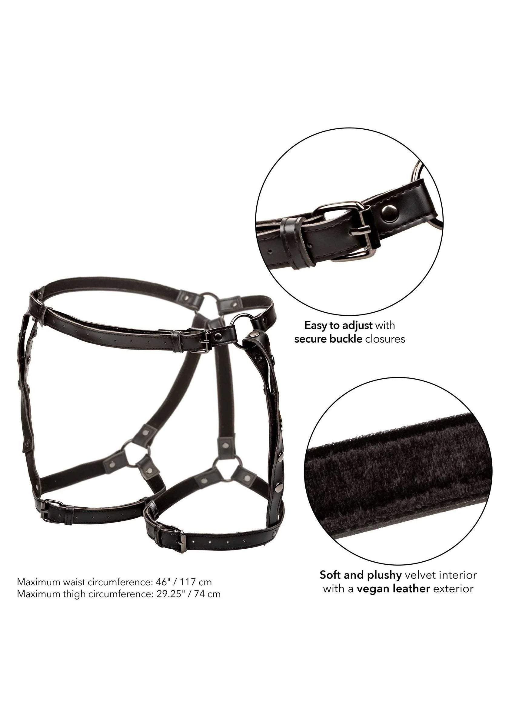 Beste vandaag nog: Euphoria Collection Plus Size Riding Thigh Harness by CalExotics - bij Happytoys