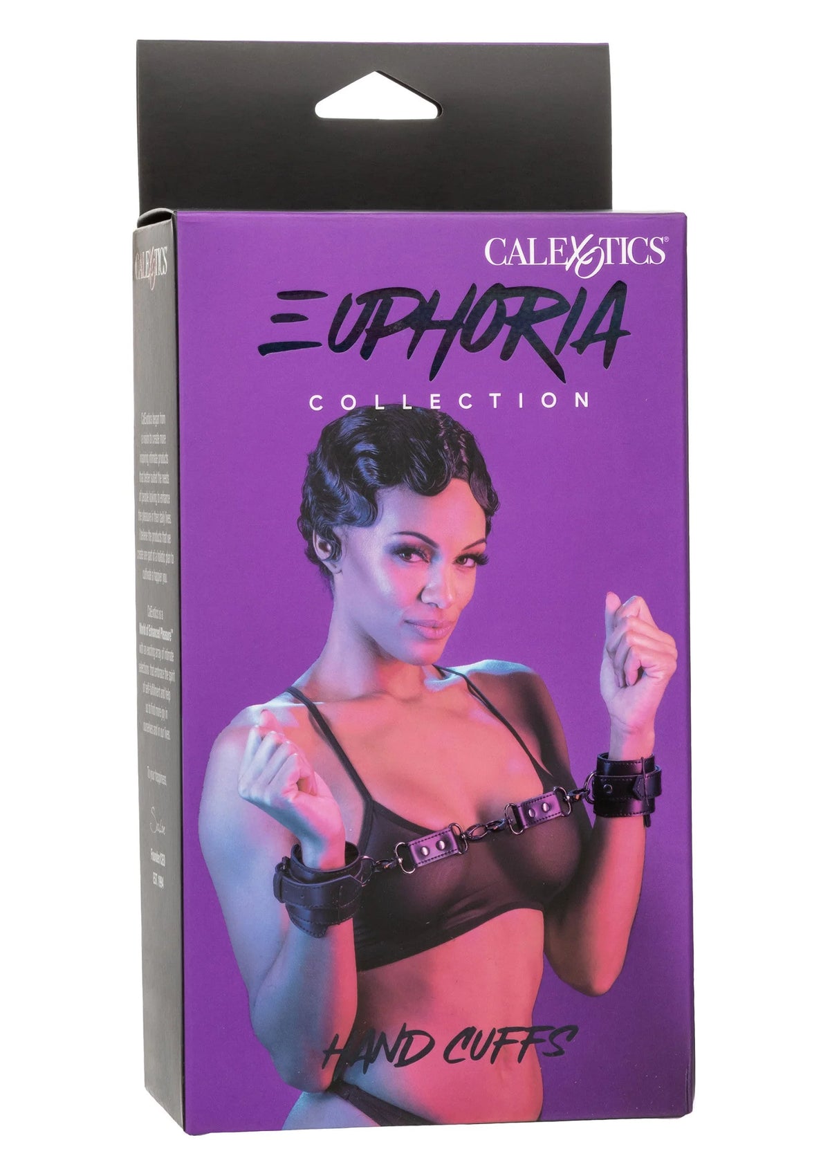 Euphoria collectie handboeien door CalExotics in paarse geschenkdoos