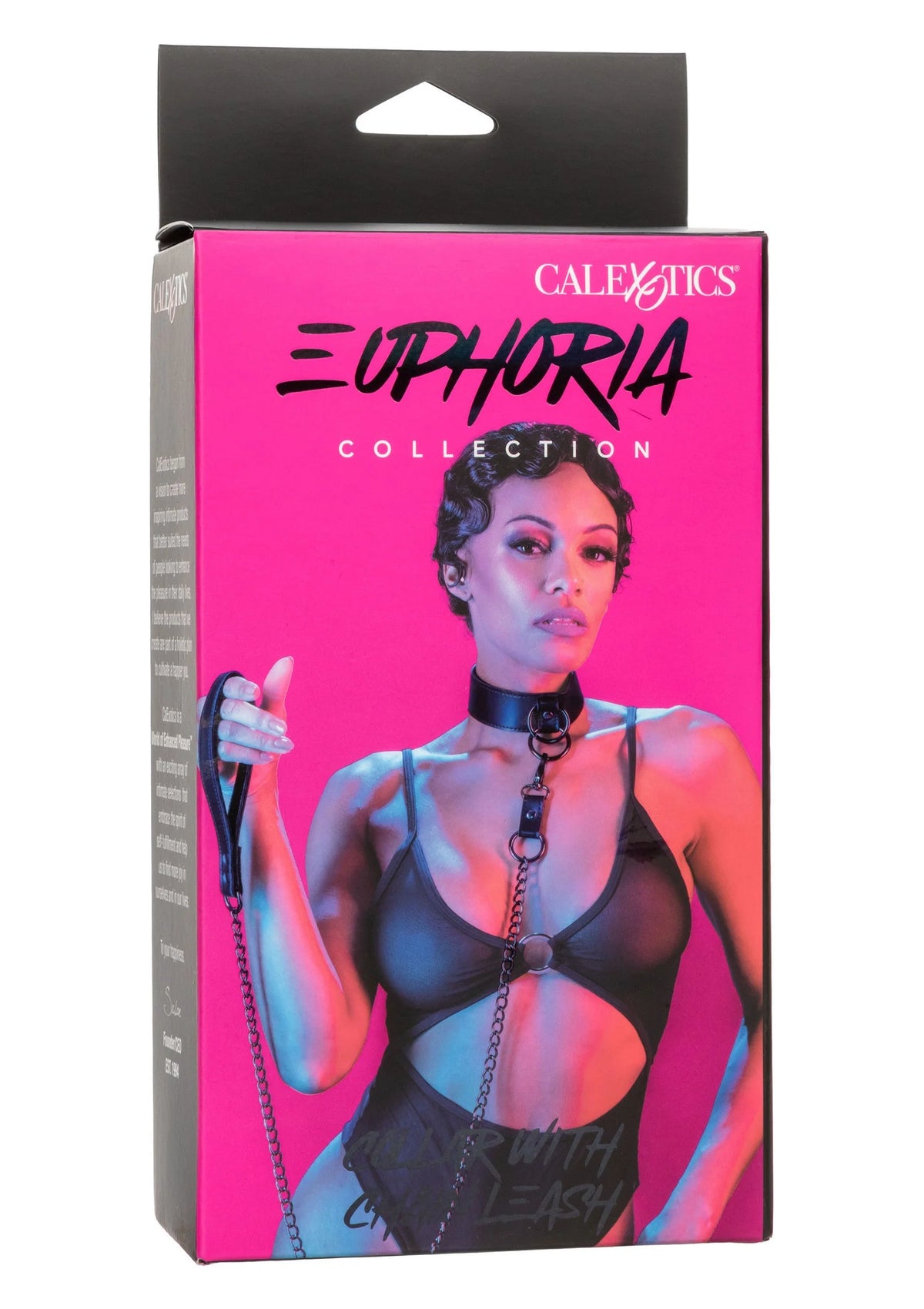 Beste vandaag nog: Euphoria Collection Collar with Chain Leash by CalExotics - bij Happytoys