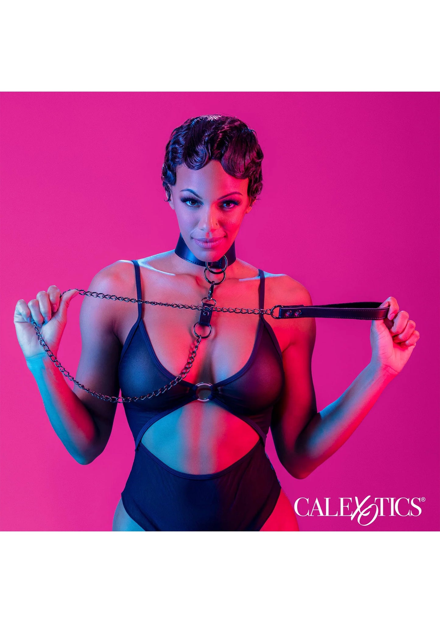 Beste vandaag nog: Euphoria Collection Collar with Chain Leash by CalExotics - bij Happytoys