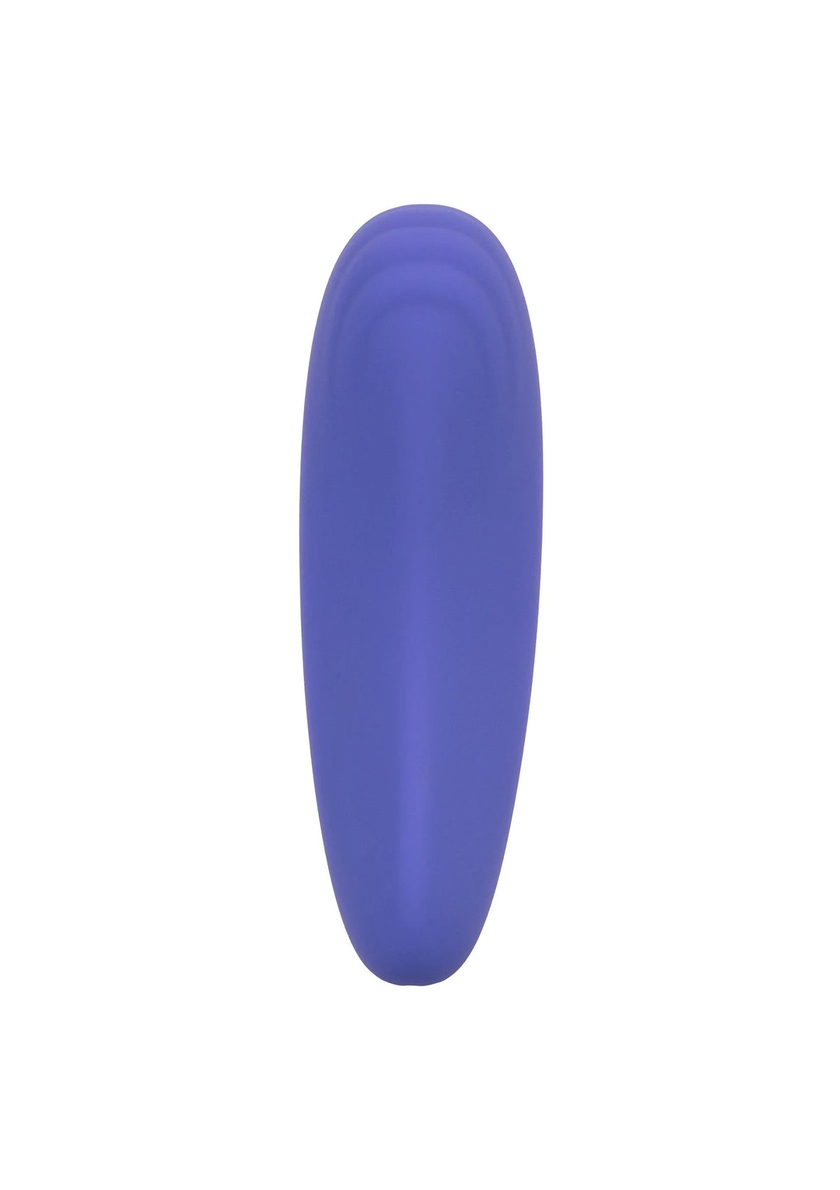 Blauwe silicone panty teaser in frontaanzicht, afgerond en glad