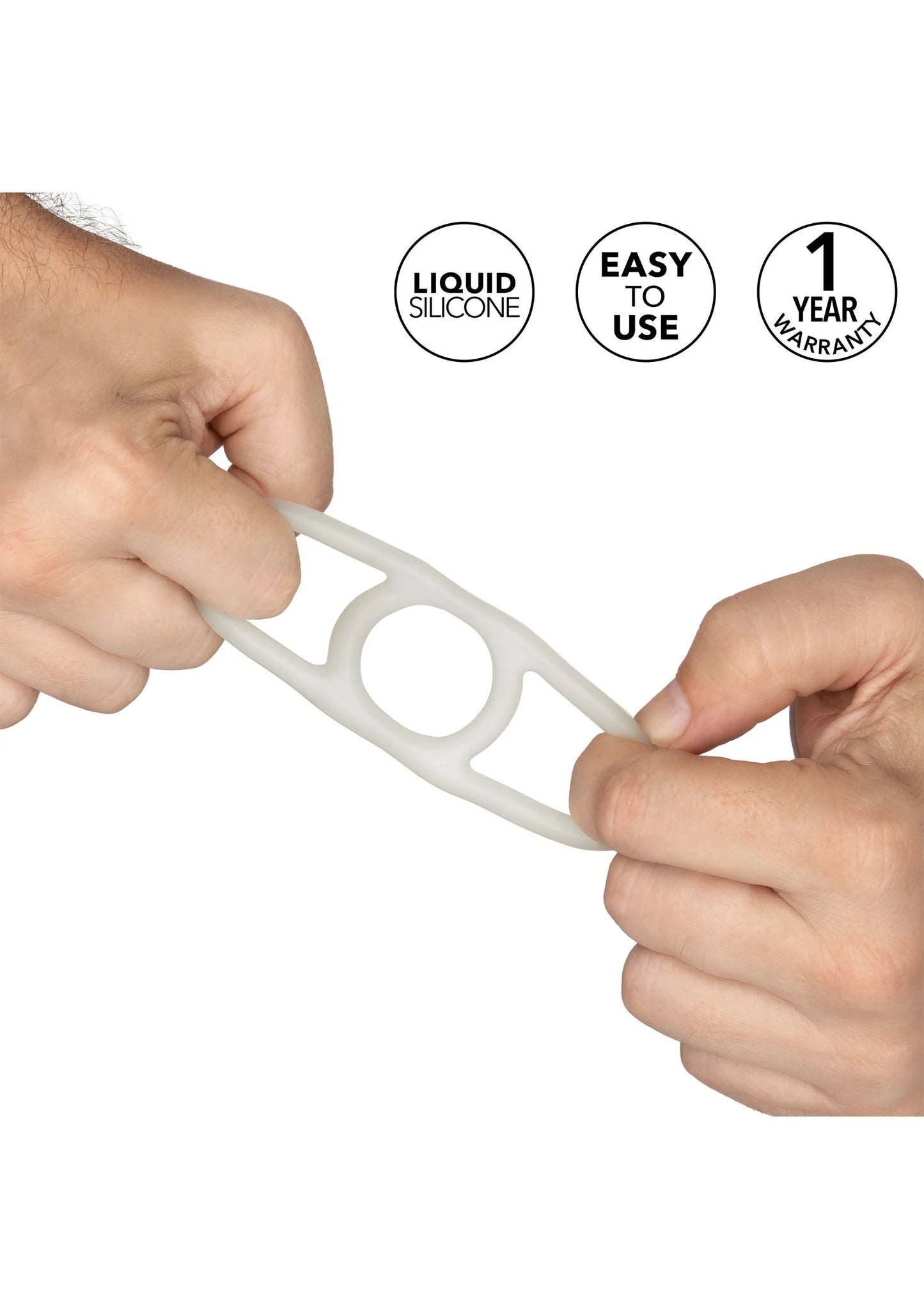 Bestel: Silicone Commander Ring by CalExotics - bij Happytoys: de erotische sex webshop | liever Happy dan Easy ⭐⭐⭐⭐⭐