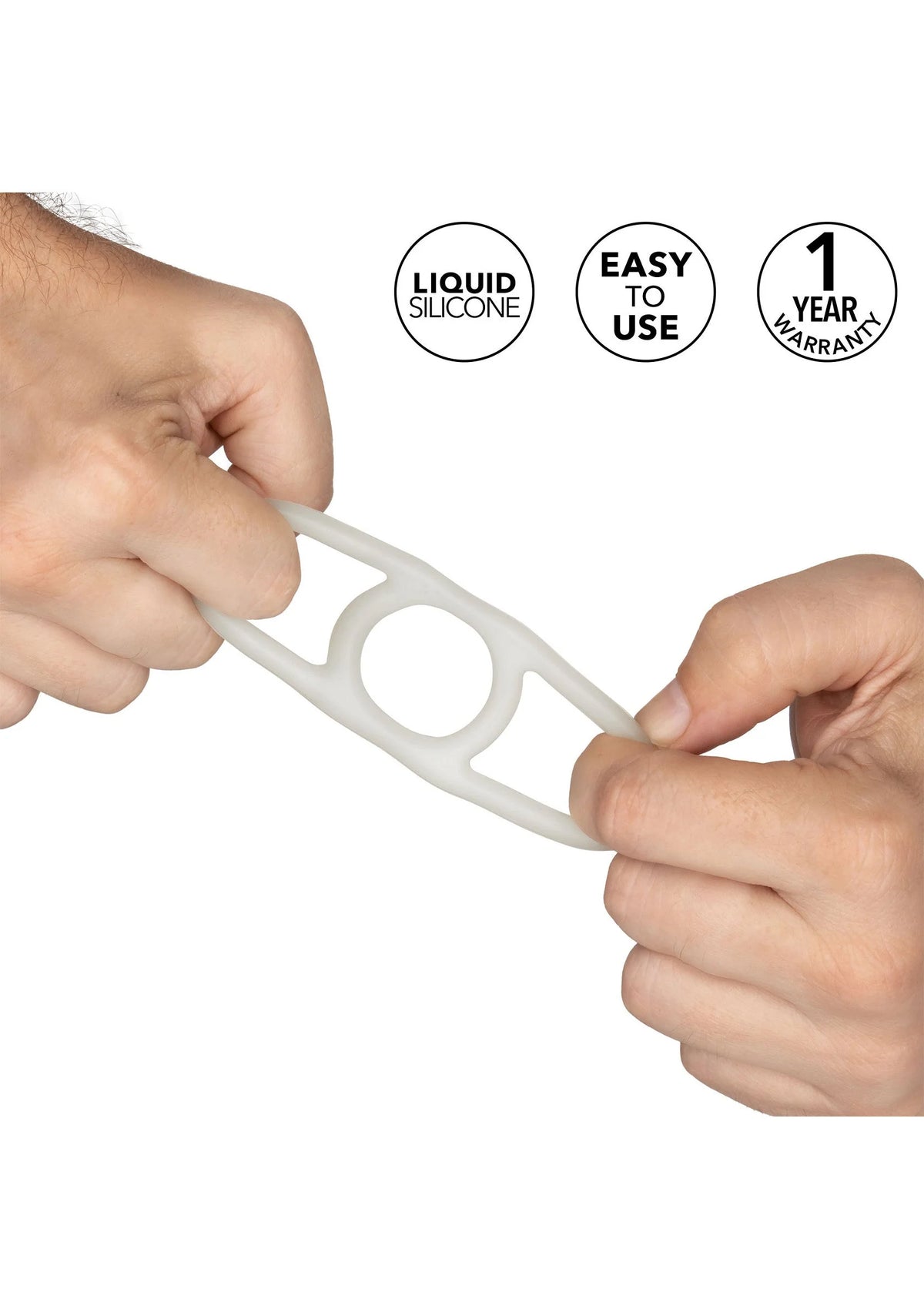 Bestel: Silicone Commander Ring by CalExotics - bij Happytoys: de erotische sex webshop | liever Happy dan Easy ⭐⭐⭐⭐⭐