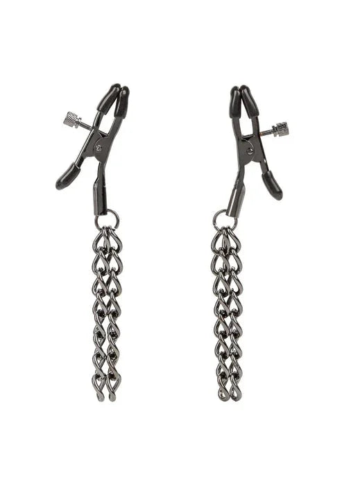 Chain Nipple Clamps by CalExotics - Happytoys Sexshop: online sex shop for Feeling Happy & Easy 😊 - Discreet geleverd