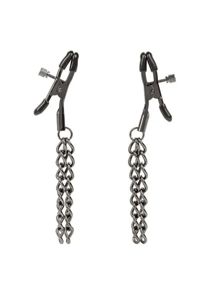 Chain Nipple Clamps by CalExotics - Happytoys Sexshop: online sex shop for Feeling Happy & Easy 😊 - Discreet geleverd