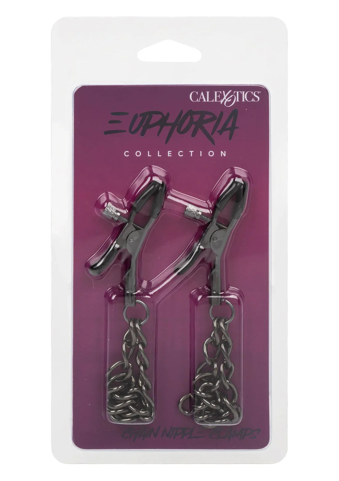 Chain Nipple Clamps by CalExotics - Happytoys Sexshop: online sex shop for Feeling Happy & Easy 😊 - Discreet geleverd