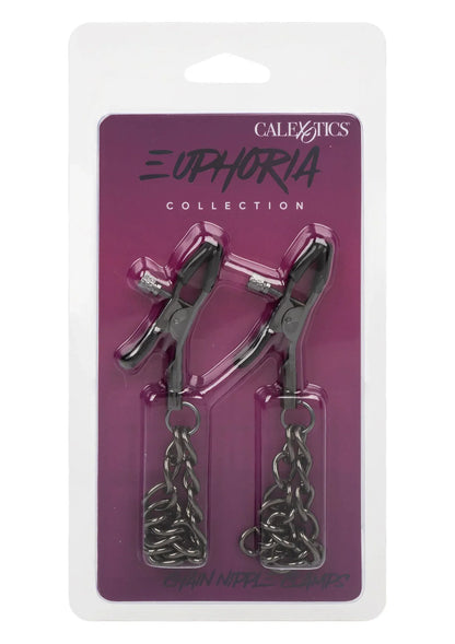 Chain Nipple Clamps by CalExotics - Happytoys Sexshop: online sex shop for Feeling Happy & Easy 😊 - Discreet geleverd