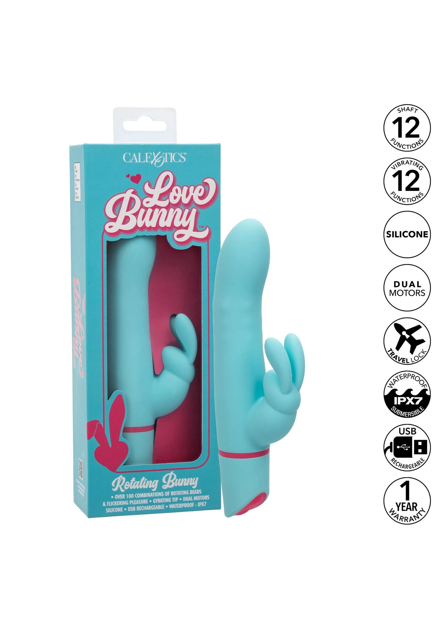 Beste vandaag nog: Love Bunny Rotating Bunny by CalExotics - bij Happytoys Sexshop: Toys for Feeling Happy & Easy 😊