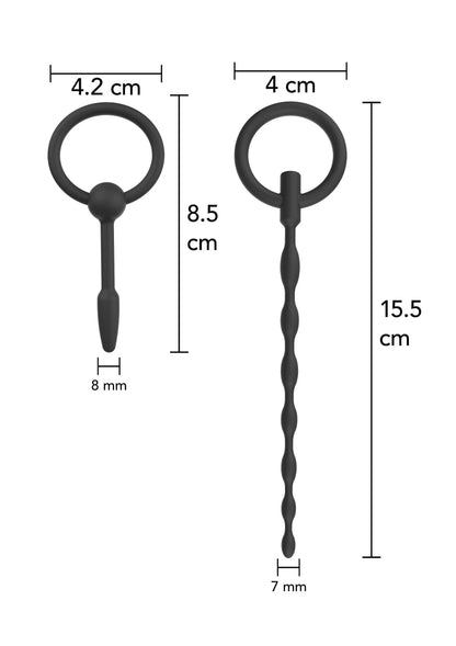 Beste vandaag nog: Extreme Penis Plug Set Small 2 pcs by Hidden Desire - bij Happytoys