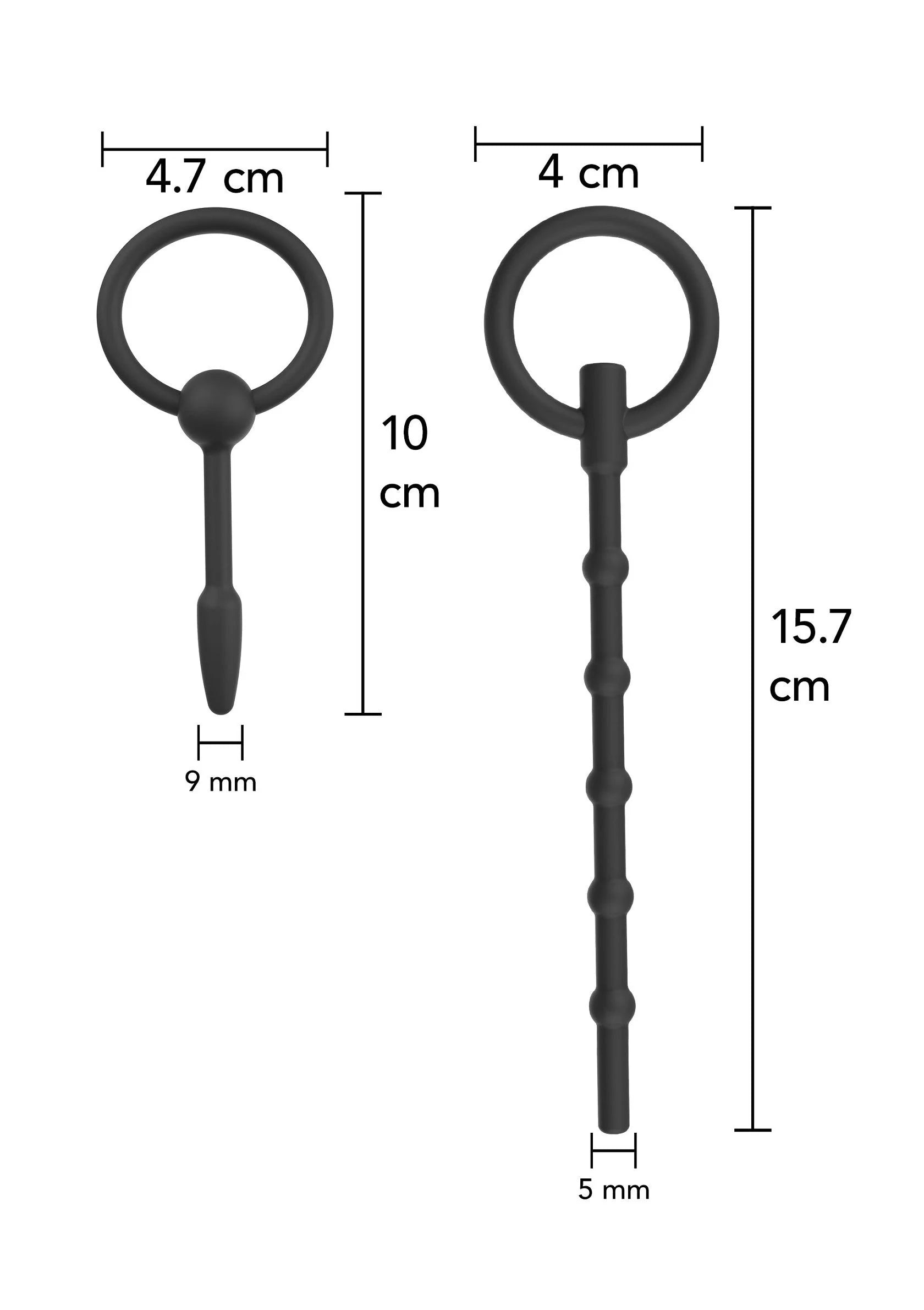 Beste vandaag nog: Extreme Penis Plug Set Large 2 pcs by Hidden Desire - bij Happytoys