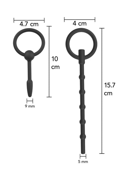 Beste vandaag nog: Extreme Penis Plug Set Large 2 pcs by Hidden Desire - bij Happytoys
