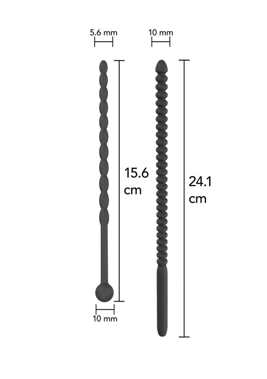 Bestel: Ribbed Penis Dilators Advanced 2 pcs - bij Happytoys: de erotische sex webshop | liever Happy dan Easy ⭐⭐⭐⭐⭐