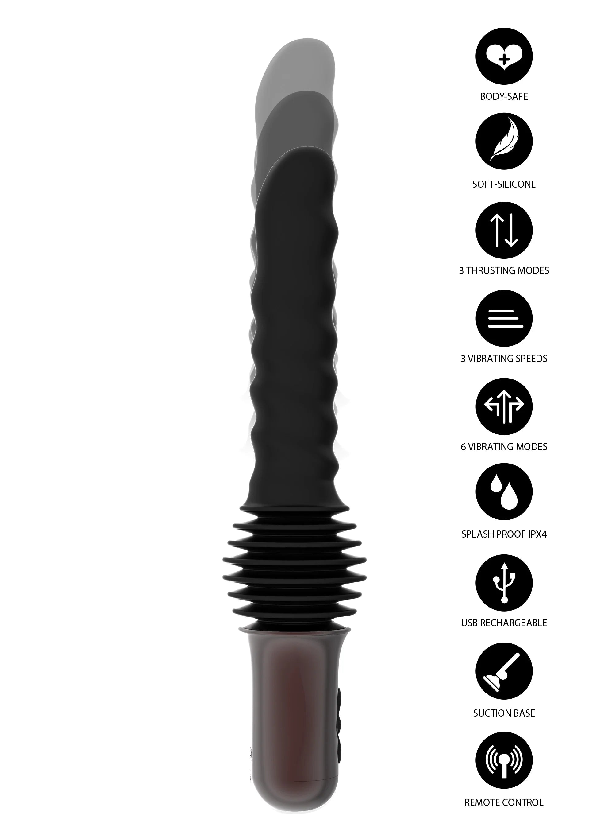 Beste vandaag nog: Anal Power Thrusting Vibrator by Hidden Desire - bij Happytoys Sexshop: Toys for Feeling Happy & Easy 😊