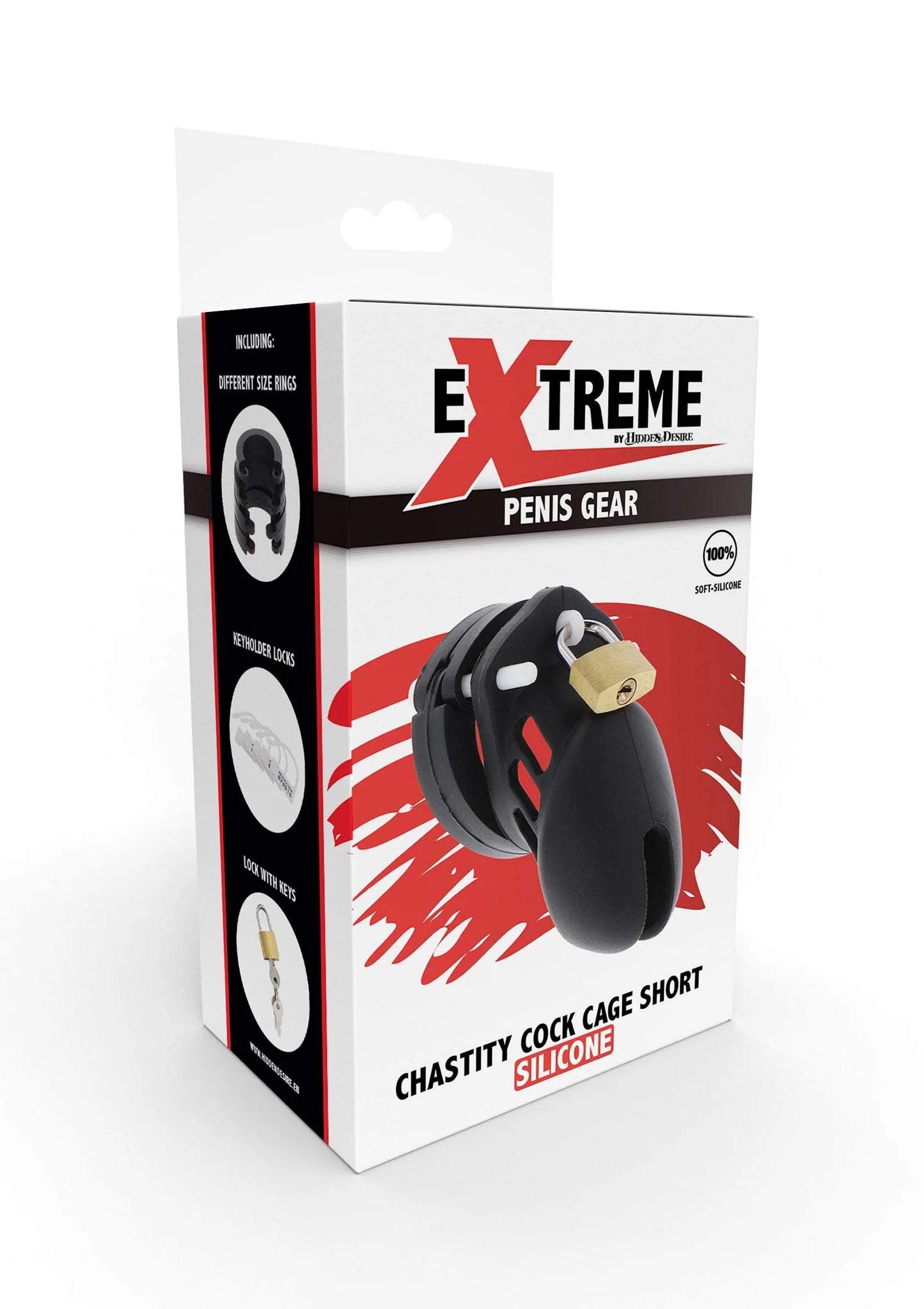 Bestel: Chastity Cock Cage Silicone Small - bij Happytoys: de erotische sex webshop | liever Happy dan Easy ⭐⭐⭐⭐⭐