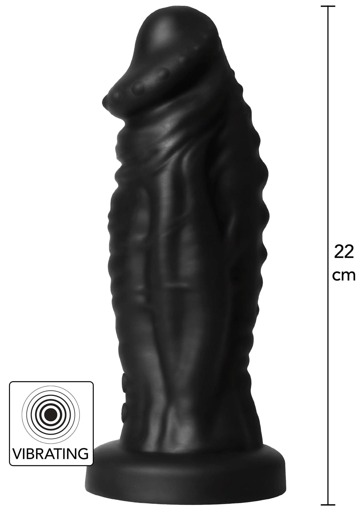Beste vandaag nog: Extreme Vibrating Devil Monster Dildo by Hidden Desire - bij Happytoys Sexshop: Toys for Feeling Happy & Easy 😊 - Default Title - 16840 - BLACK