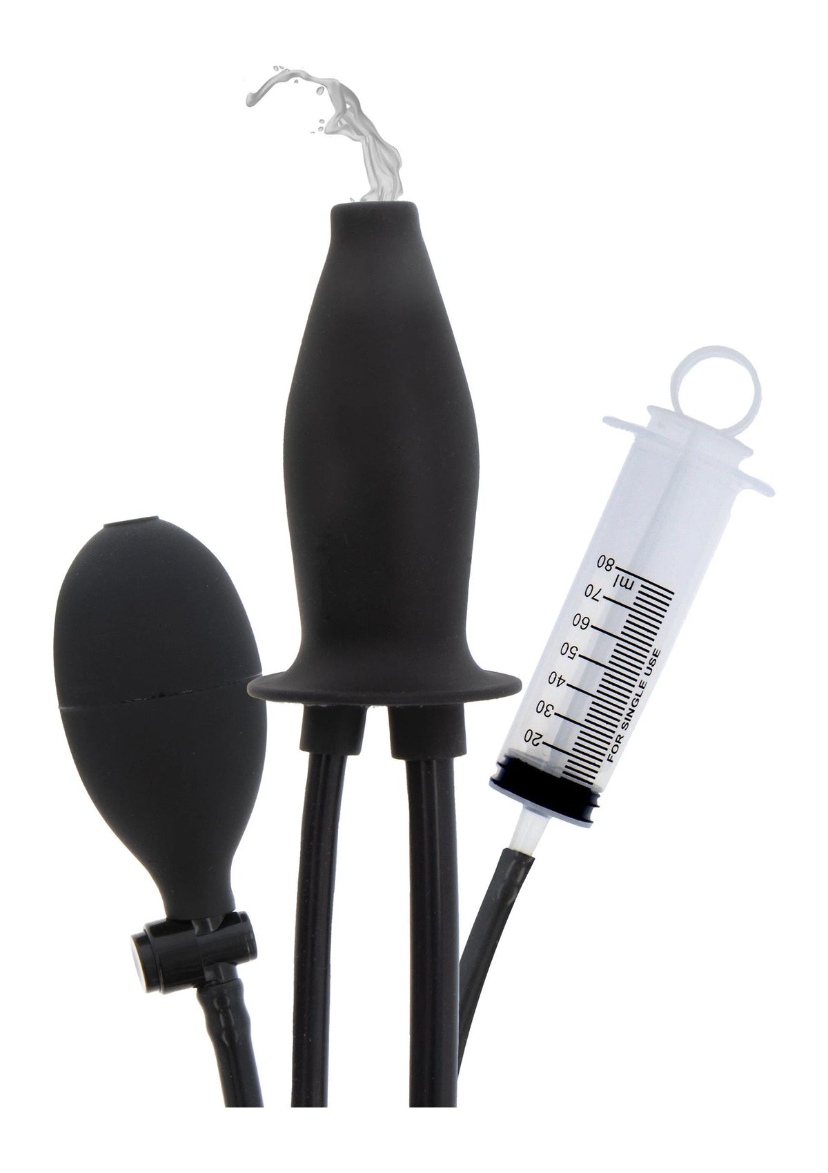 Beste vandaag nog: Inflatable Lubricating butt Plug by Hidden Desire Extreme - bij Happytoys Sexshop: online sex shop for Feeling Happy & Easy 😊 - Default Title - 16854 - BLACK