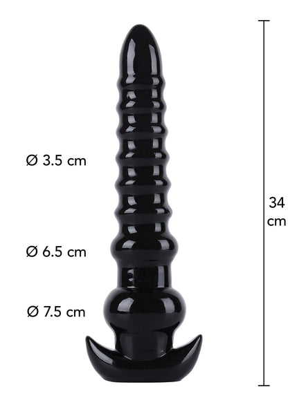 Beste vandaag nog: Anal Drill 34 cm by Hidden Desire - bij Happytoys Sexshop: Toys for Feeling Happy & Easy 😊 - Default Title - 16876 - BLACK