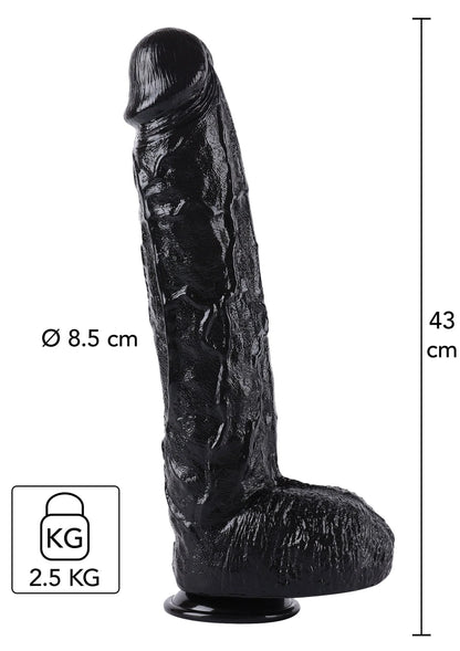 Beste vandaag nog: Dong 43 cm by Hidden Desire - bij Happytoys Sexshop: Toys for Feeling Happy & Easy 😊 - Default Title - 16893 - BLACK