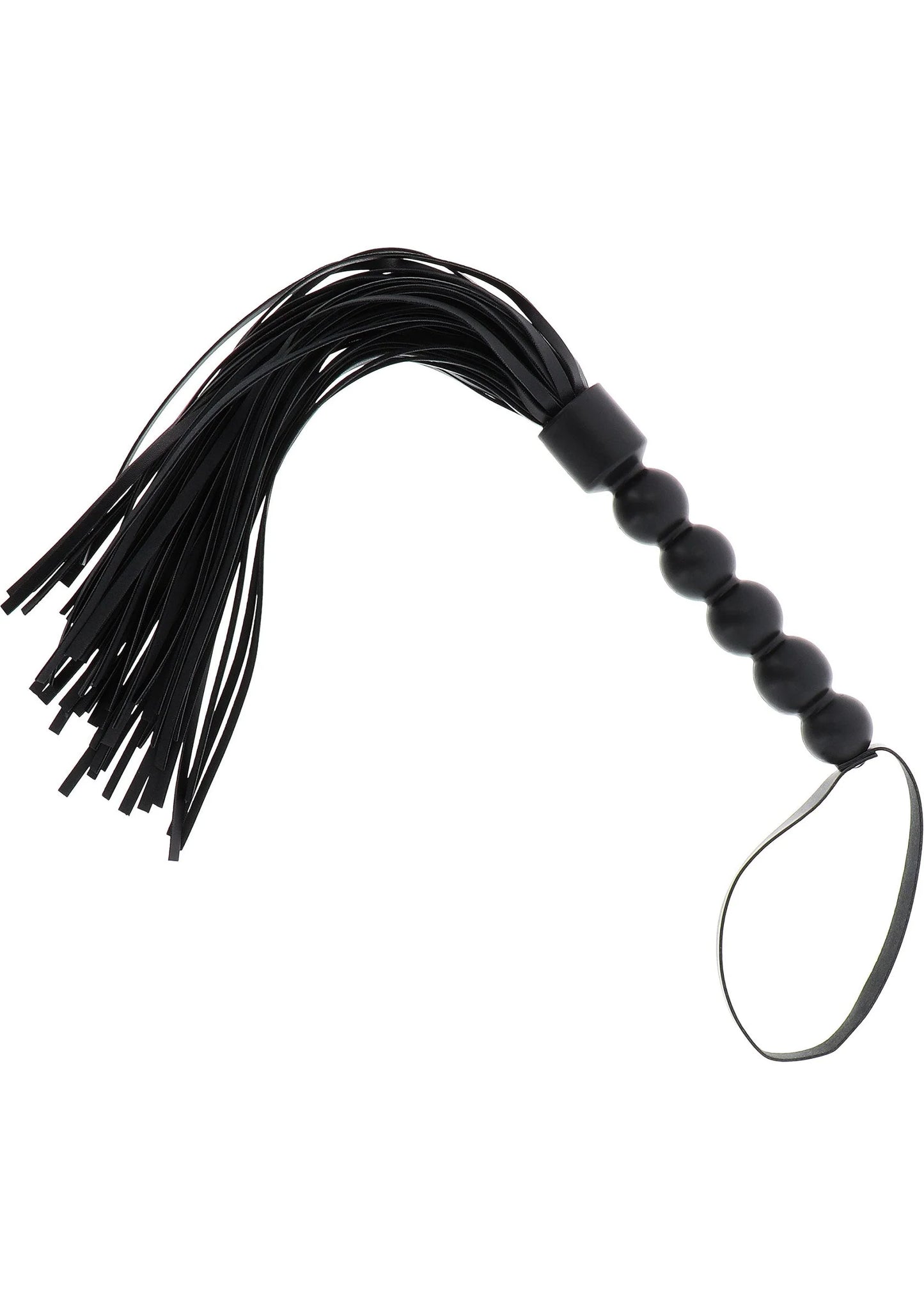 Beste vandaag nog: Short Beaded Flogger Whip by Hidden Desire - bij Happytoys Sexshop: Toys for Feeling Happy & Easy 😊 - Default Title - 16896 - BLACK