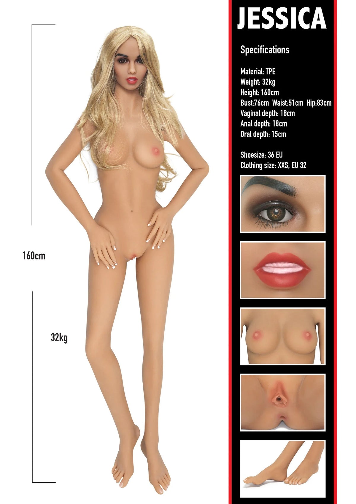 Beste vandaag nog: Banger Babes Banger Babe Jessica sexpop by Hidden Desire - bij Happytoys
