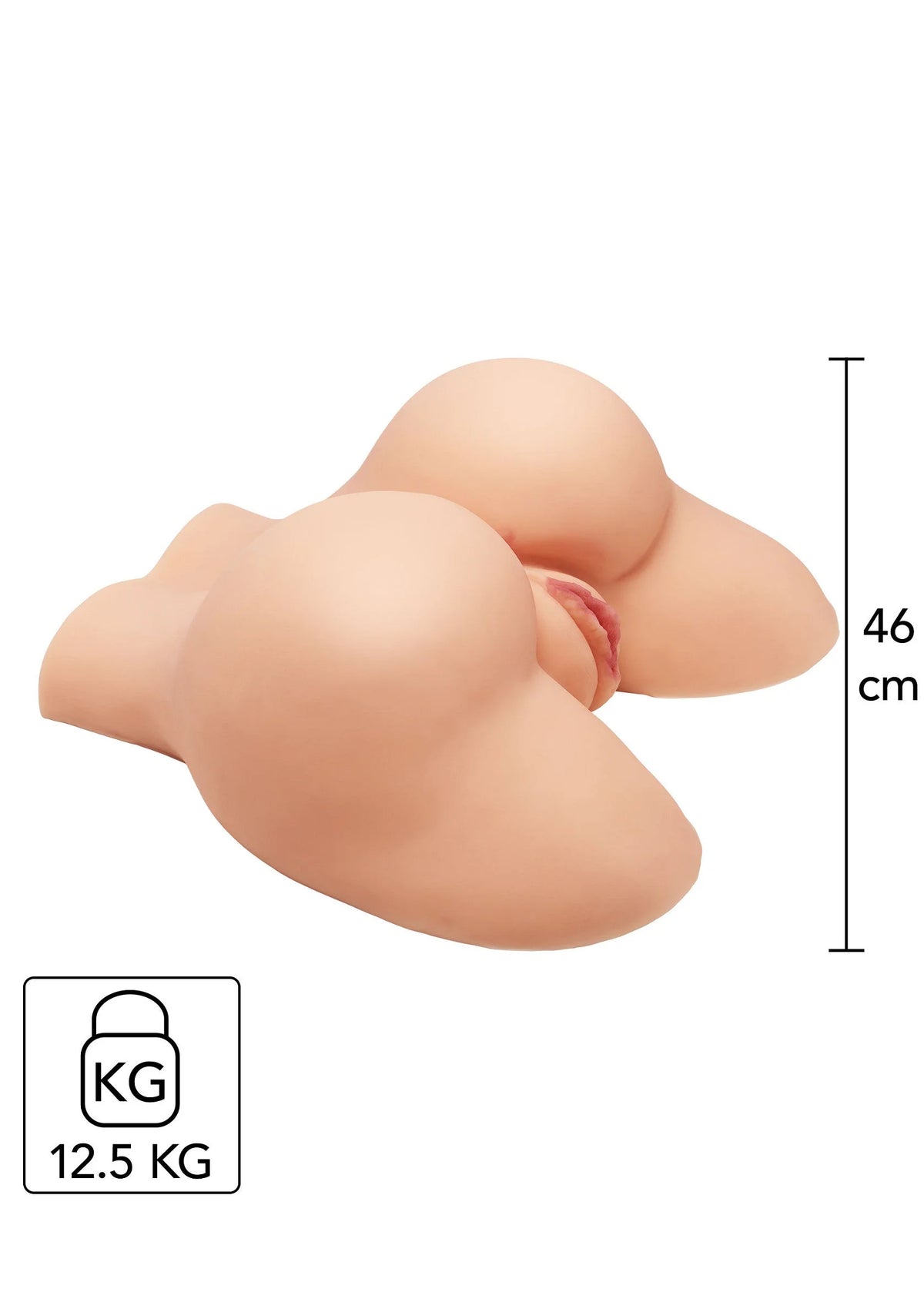 Hidden Desire Bangers Doggy Style seksspeeltje, zijaanzicht, hoogte 46 cm