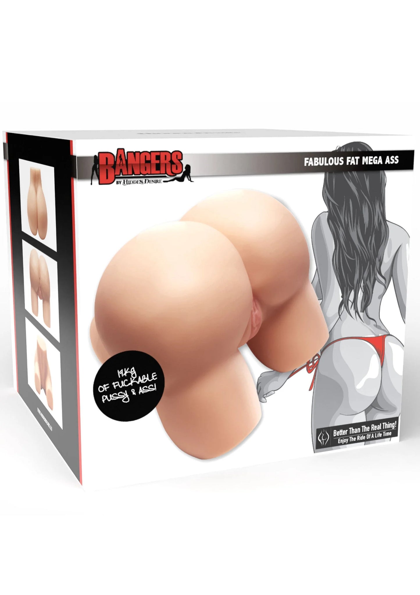 Doos met Bangers en realistische lichtbruine bilvorm