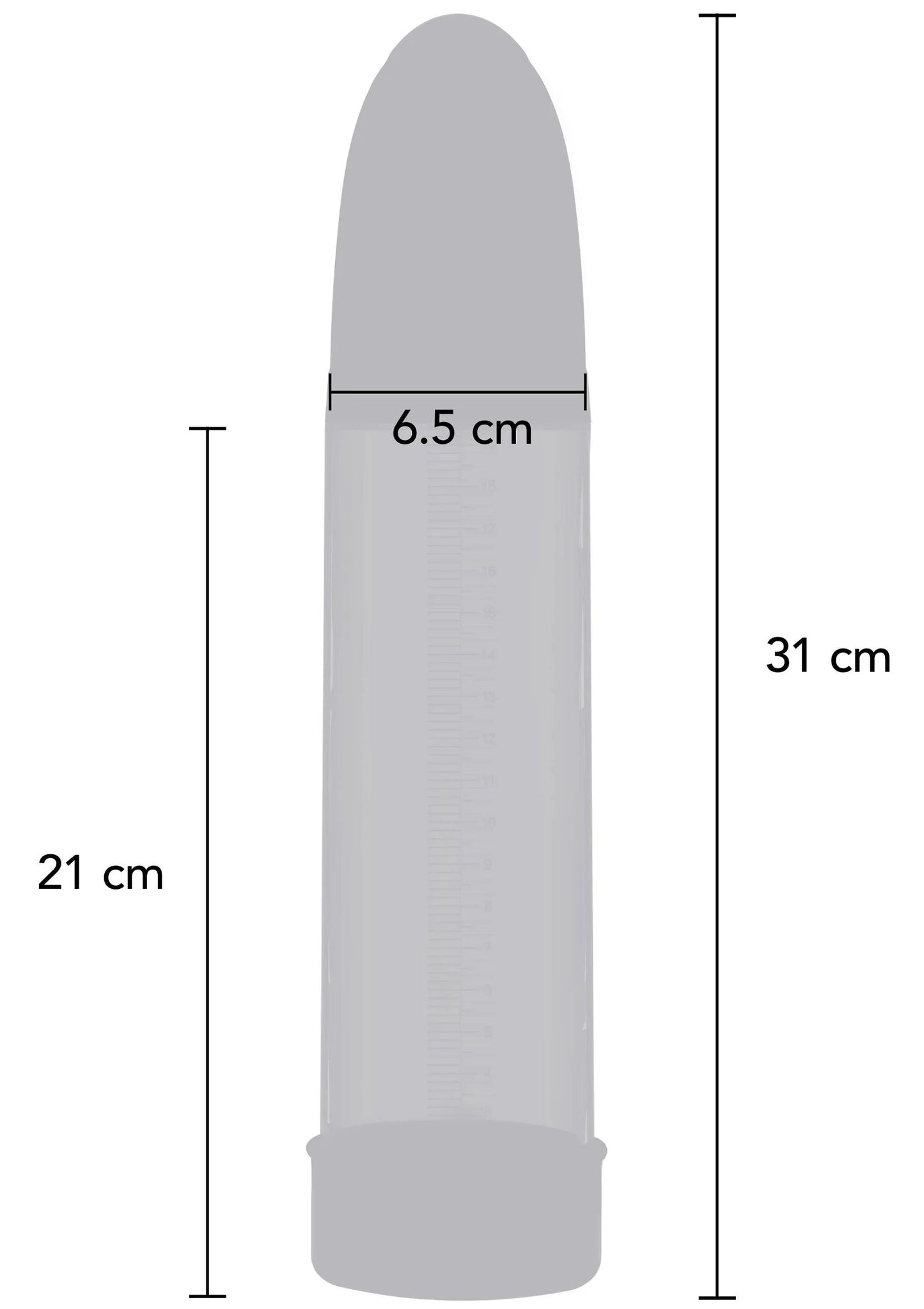 Uitsparing/afbeelding met afmetingen: 21 cm hoog en 31 cm lang