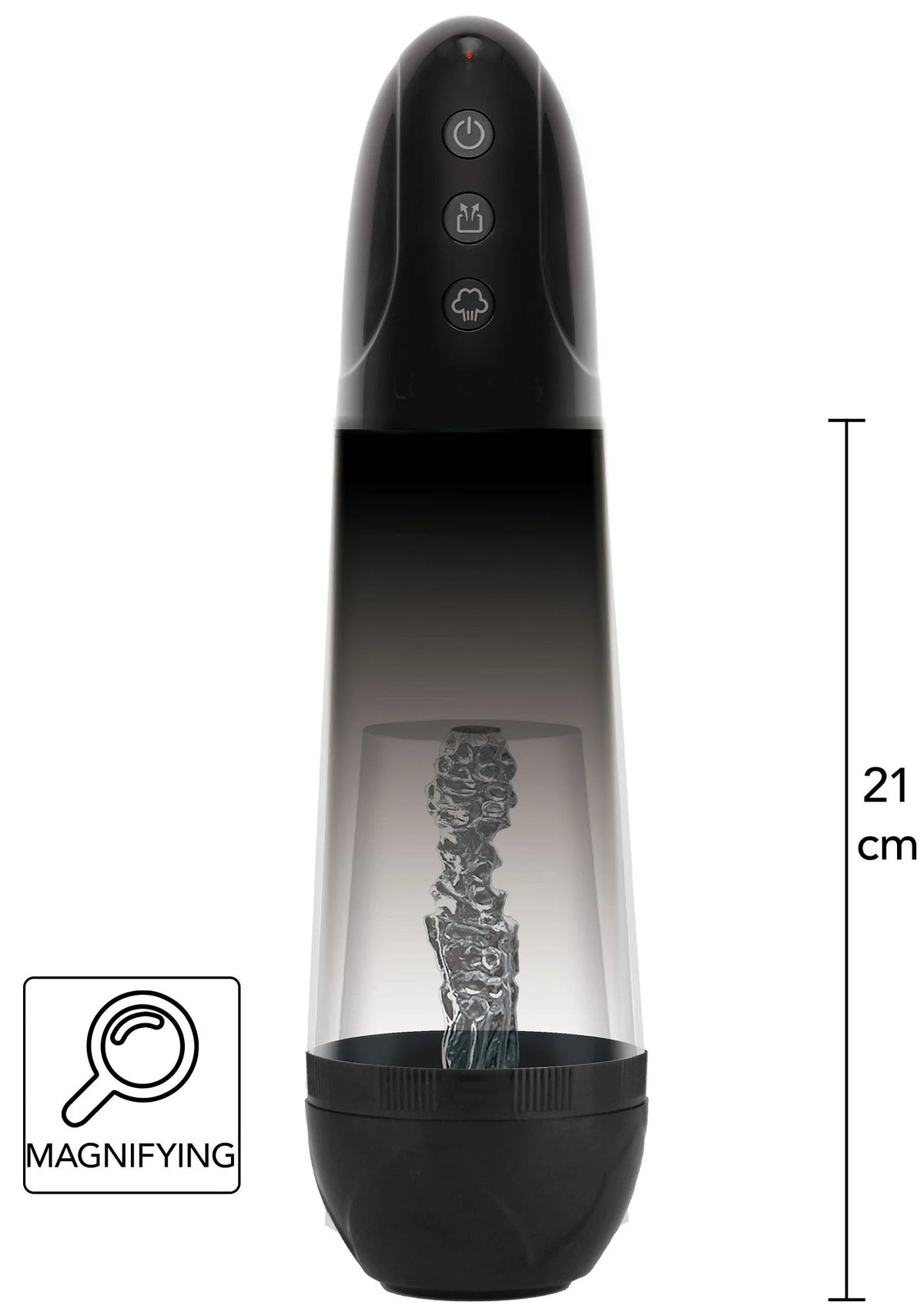 Beste vandaag nog: Automatic Magnify Penis Pump by Hidden Desire - bij Happytoys Sexshop: Toys for Feeling Happy & Easy 😊 - Default Title - 16965 - BLACK