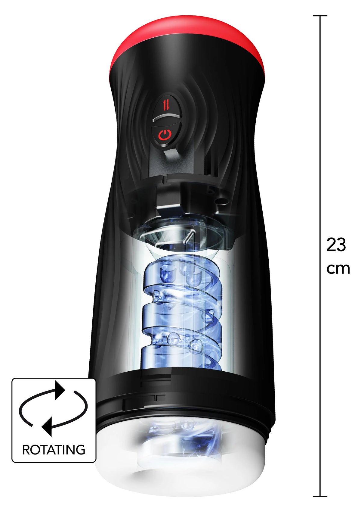 Beste vandaag nog: Vortex Thrust Masturbator by Hidden Desire - bij Happytoys Sexshop: Toys for Feeling Happy & Easy 😊 - Default Title - 16977 - BLACK