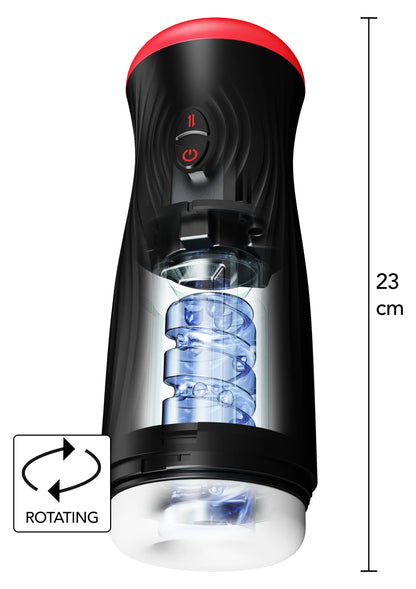 Beste vandaag nog: Vortex Thrust Masturbator by Hidden Desire - bij Happytoys Sexshop: Toys for Feeling Happy & Easy 😊 - Default Title - 16977 - BLACK