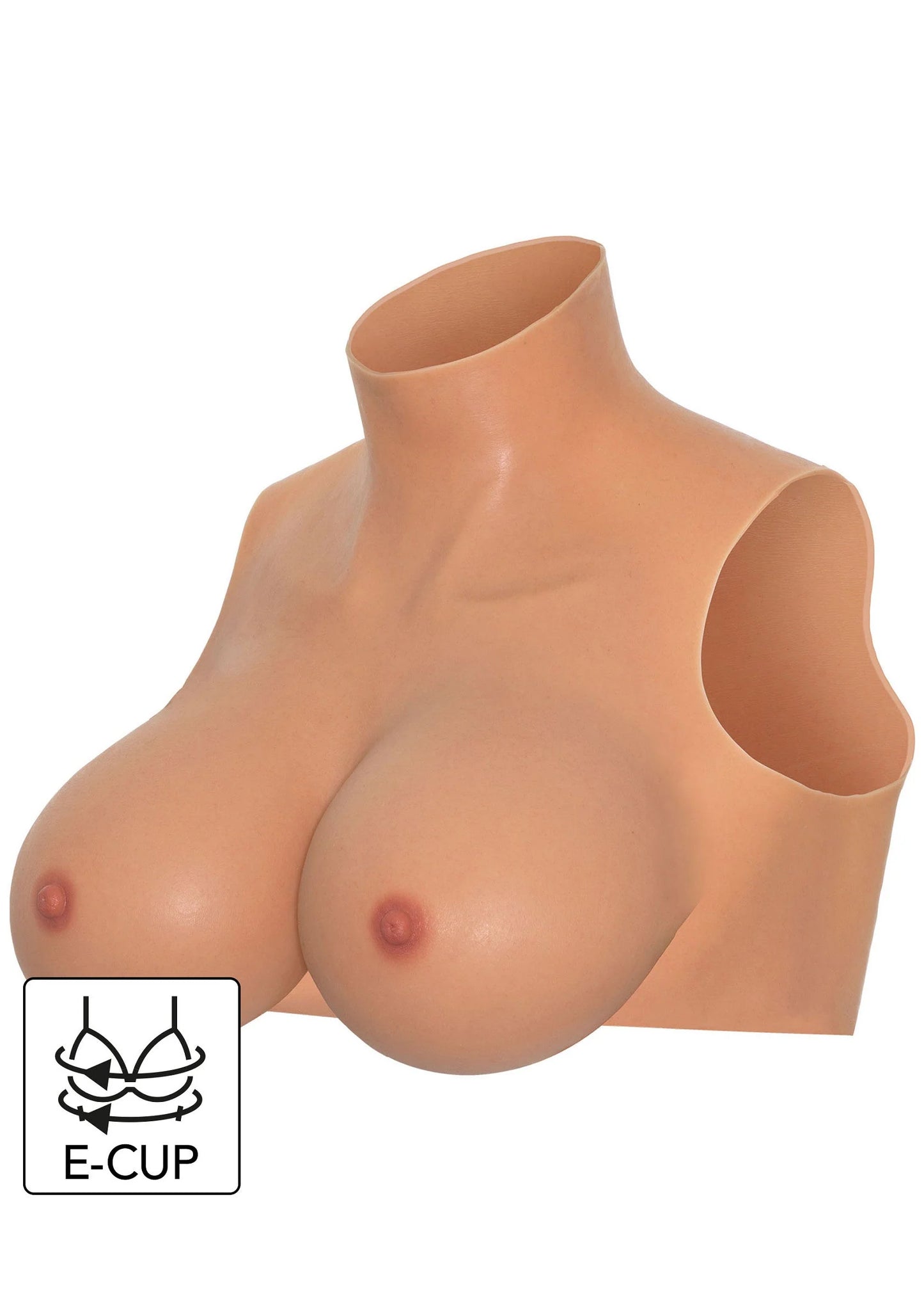 Beste vandaag nog: Wearable Breasts Crop Top E Cup by Hidden Desire - bij Happytoys Sexshop: Toys for Feeling Happy & Easy 😊 - Default Title - 16984 - SKIN