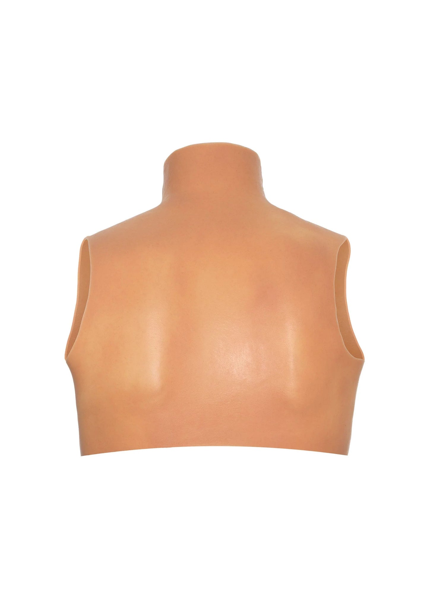 Wearable borstcrop-top met open armsgaten, achteraanzicht