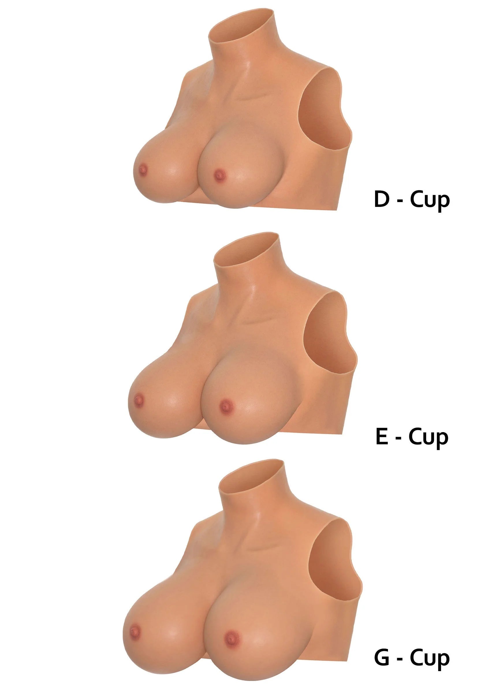 Wearable borstcrop-top voor D-, E- en G-cup, drie varianten