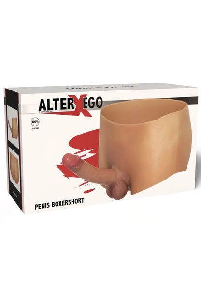 Alter EGO doos met nude boxershort met ingebouwde dildo.