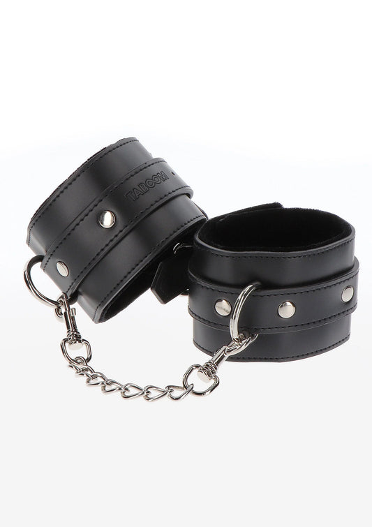 Beste vandaag nog: Wrist Cuffs - bij Happytoys Sexshop: online sex shop for Feeling Happy & Easy 😊 - Default Title - 17100 - BLACK