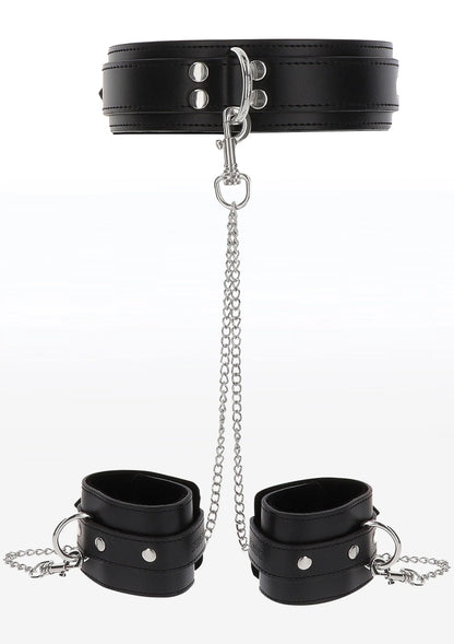 Bestel: Heavy Collar and Wrist Cuffs - bij Happytoys: de erotische sex webshop | liever Happy dan Easy ⭐⭐⭐⭐⭐