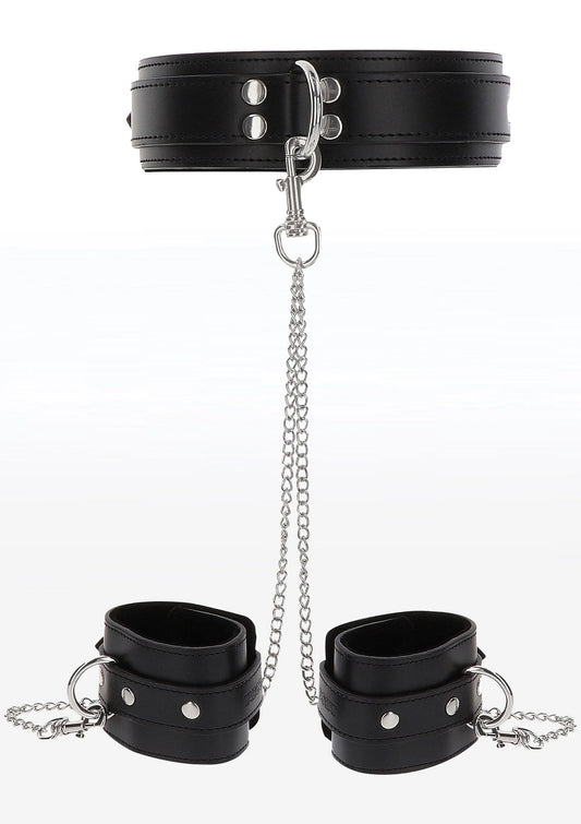 Bestel: Heavy Collar and Wrist Cuffs - bij Happytoys: de erotische sex webshop | liever Happy dan Easy ⭐⭐⭐⭐⭐