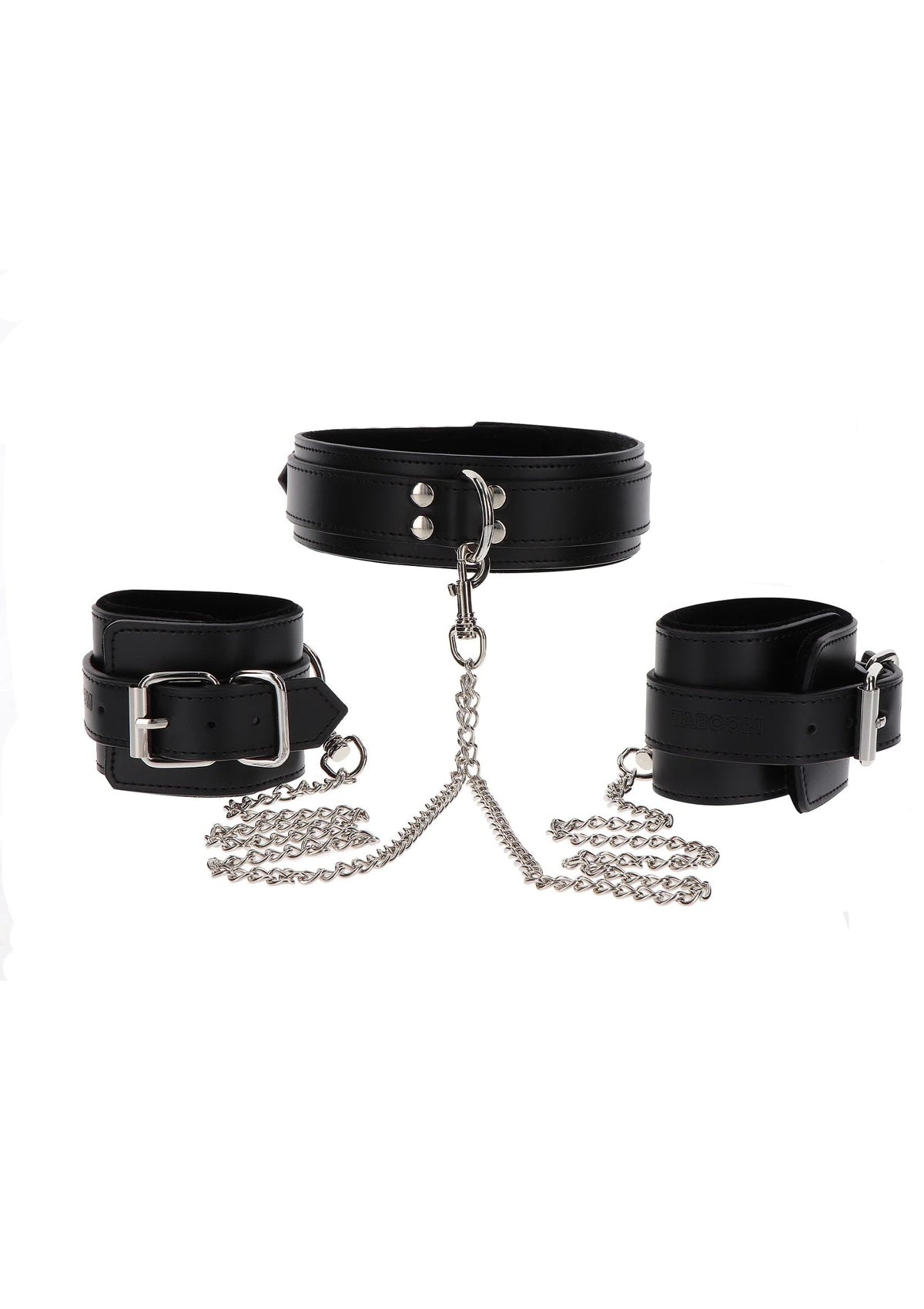 Bestel: Heavy Collar and Wrist Cuffs - bij Happytoys: de erotische sex webshop | liever Happy dan Easy ⭐⭐⭐⭐⭐