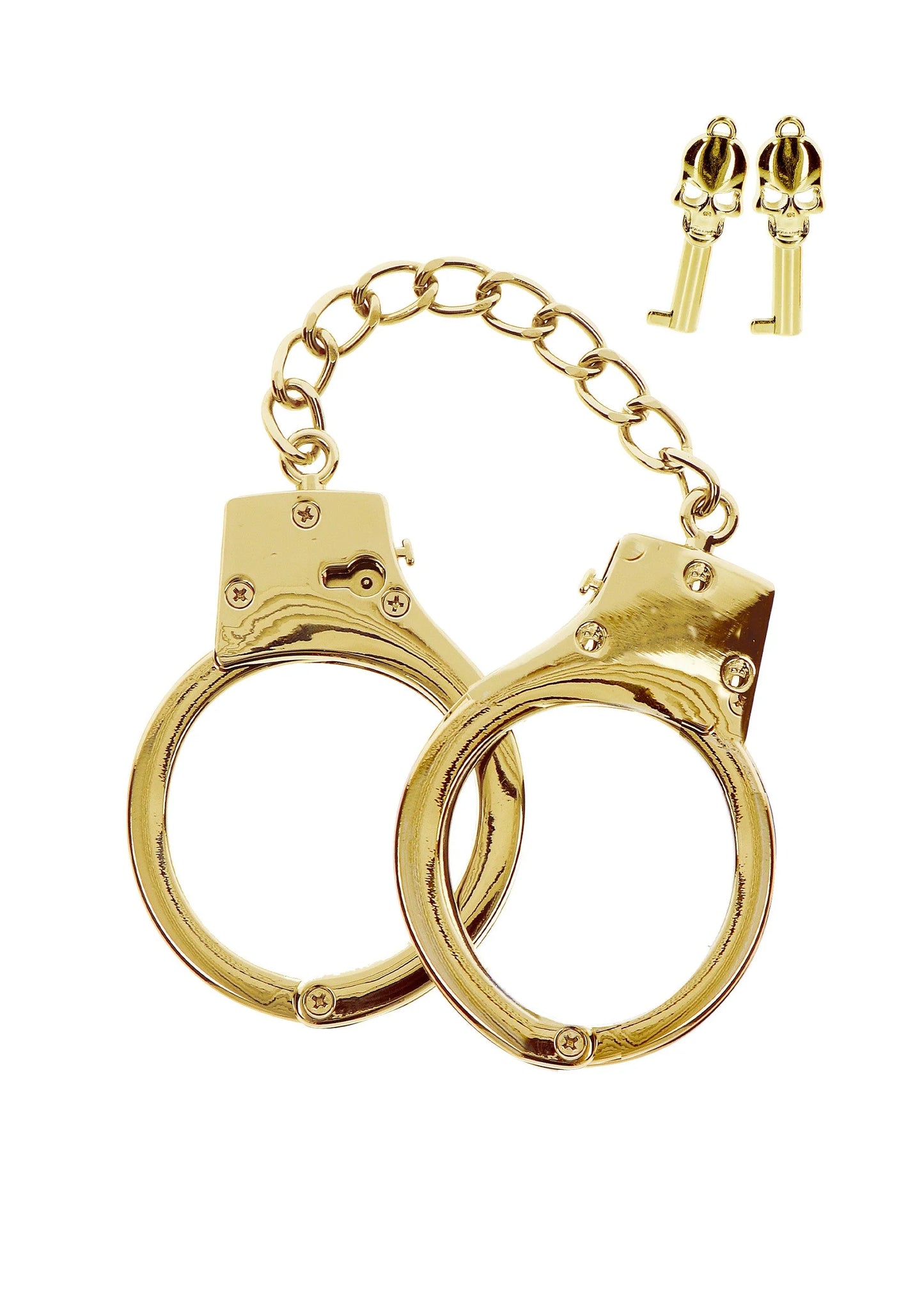 Bestel: Gold Plated BDSM Handcuffs - bij Happytoys: de erotische sex webshop | liever Happy dan Easy ⭐⭐⭐⭐⭐